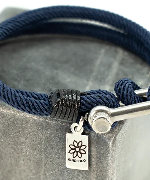 Kordelarmband "#IhrLogo"