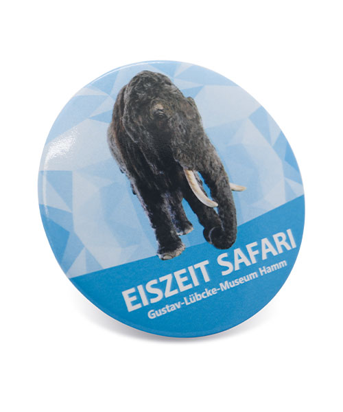 Kühlschrankmagnet Eiszeit Safari - Gustav-Lübcke-Museum Hamm Vorderseite Detail
