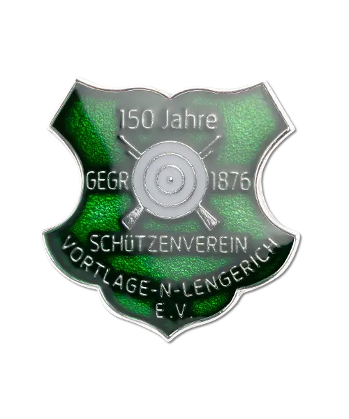 Pins, geprägt in Weichemaille "150 Jahre SV Vortlage" – Bild 2