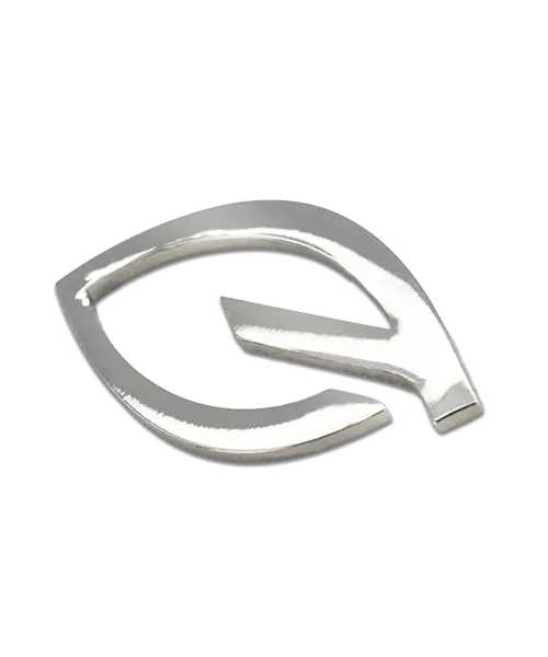 Pin, geprägt ohne Farbauslegung „Blatt“ - Pins individuell als Motiv