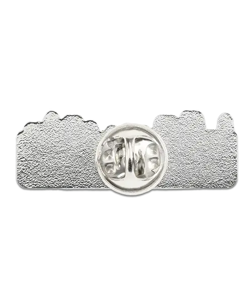 Pin, geprägt – Hartemaille und bedruckt „Würzburg“ Rückseite mit Schmetterlingsverschluss - Individuelle Pins mit Logo