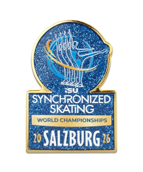 Pin, geprägt – Hartemaille „Synchronized Skating“ individuell mit Ihrem Logo