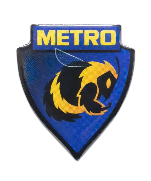 Pin, bedruckt im Offsetdruck „Metro Gastro Consulting“