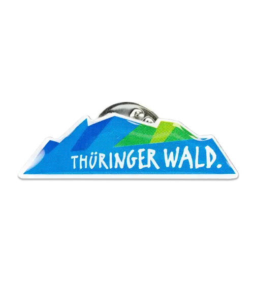 Pin, bedruckt im Offsetdruck „Thüringer Wald“