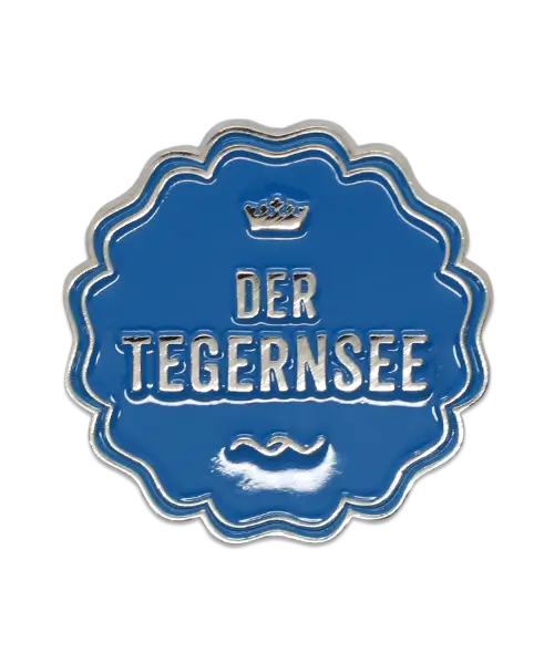 Pin geprägt in Weichemaille Der Tegernsee Vorderseite