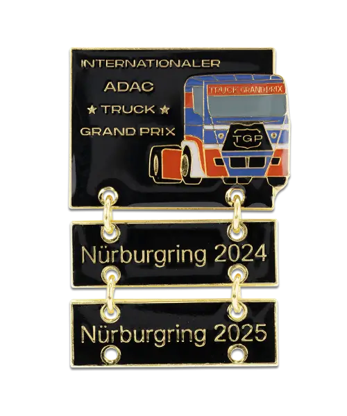 Pin, geprägt – Weichemaille „ADAC Truck Grandprix – Nürburgring“
