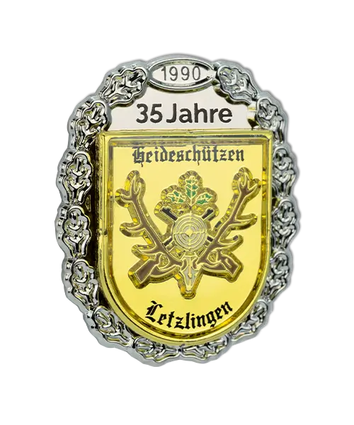 Pin auf Pin – Weichemaille „Heideschützen Letzlingen“ - Vorderseite Detail