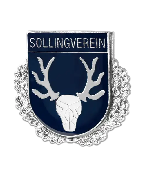 Pin auf Pin – Weichemaille „Sollingverein“ Individuelle Pins mit Logo Motiv Werbeartikel - silberfarben