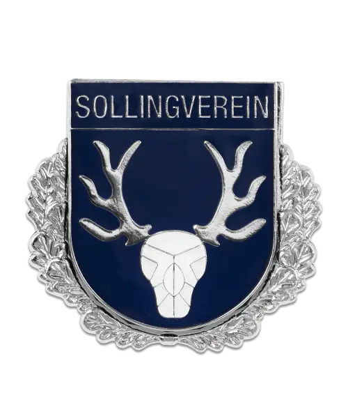 Pin auf Pin – Weichemaille „Sollingverein“ Individuelle Pins mit Logo Motiv Werbeartikel - silberfarben