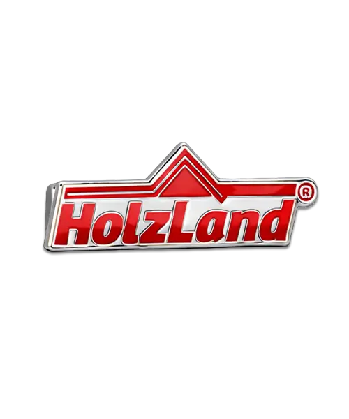Pin, geprägt – Weichemaille "HolzLand" – Bild 2