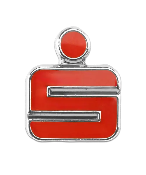 Pin, geprägt – Weichemaille „Sparkasse“ Individuelle Pins mit Logo Werbeartikel