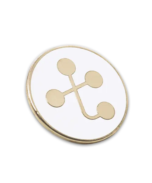 Pin Anstecker Anstecknadeln, geprägt – Hartemaille „SAP Gold“