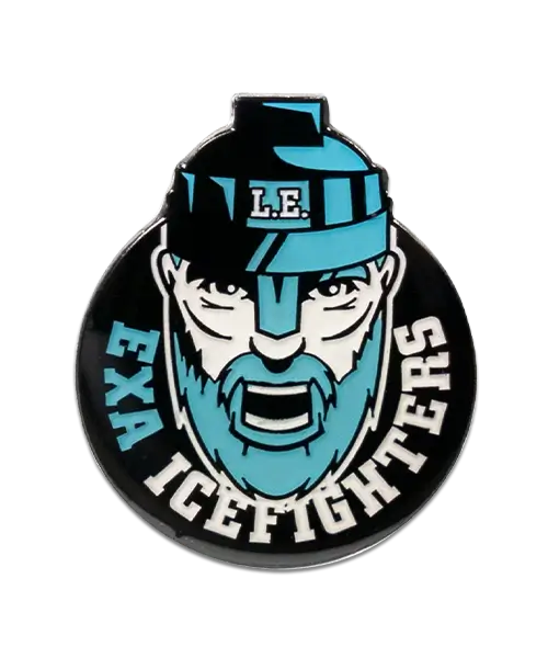 Pin, geprägt in Weichemaille „EXA Icefighters“