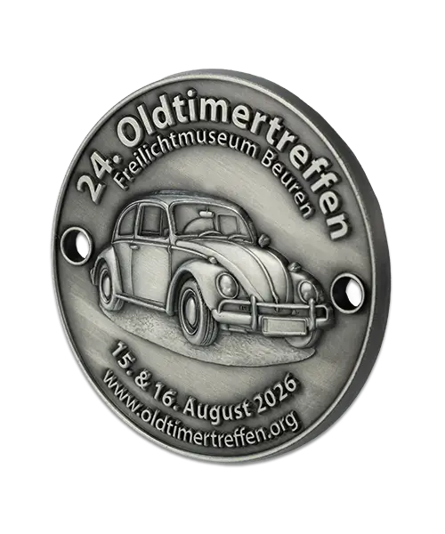 Plakette, gegossen "24. Oldtimertreffen" – Bild 2