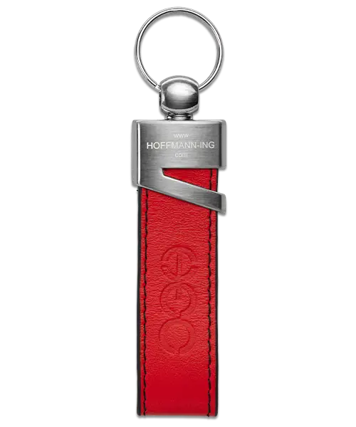 Leder-Schlüsselanhänger „HEC“ - individuelle Schlüsselanhänger mit Logo