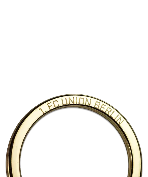 Schlüsselanhänger aus Metall „1. FC Union Berlin“ Individuelle Werbeartikel mit Logo Motiv Fussball Verein
