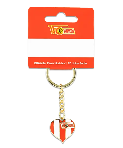 Schlüsselanhänger aus Metall „1. FC Union Berlin“ Individuelle Werbeartikel mit Logo Motiv Fussball Verein