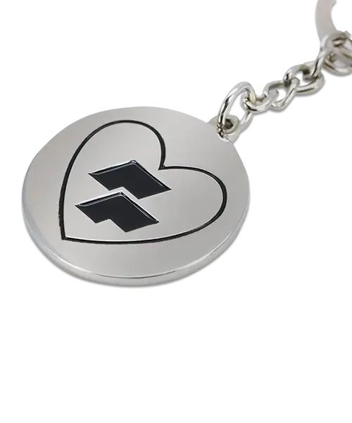 Schlüsselanhänger aus Metall „Power Plush“