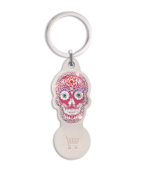 Einkaufswagenauslöser TRIGGI®Stone Limited Edition „Pink Skull"