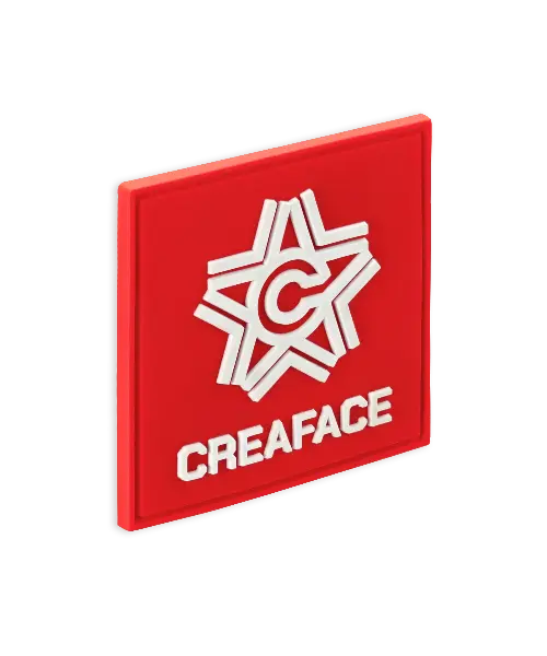 Weichgummi-Label “Creaface”