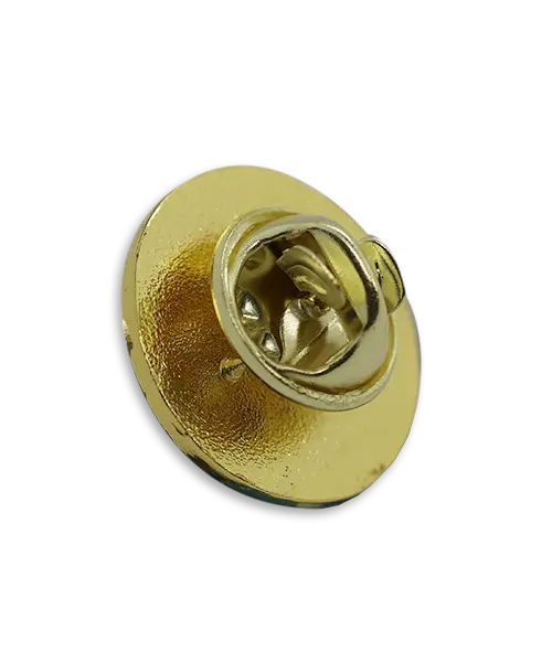 Pin, geprägt – Hartemaille „Kaiser Schreinerei & Harmonikabau“ - Rückseite