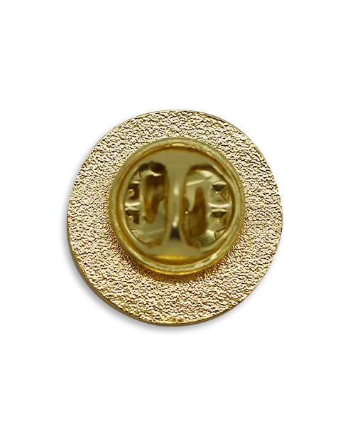 Pin, geprägt – Hartemaille „Kaiser Schreinerei & Harmonikabau“ - Rückseite